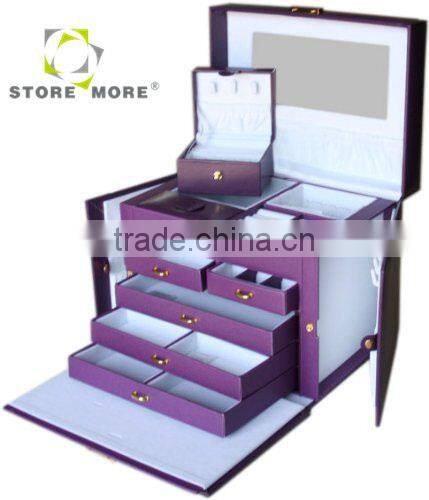 Purple Jewelry Box Good Quality Custom Jewelry Sets Packaging