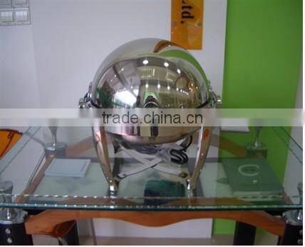 Gold plated stainless steel buffet furnace