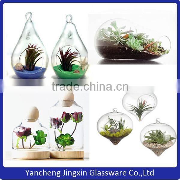 Small Size 5.5"(dia.14cm) Dome Glass With Coarse Twine Carrying