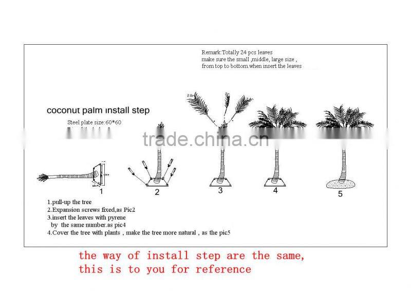cheap steel palm tree decorative outdoor palm trees sale