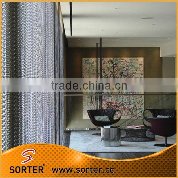 aluminum metal chain fly screen for door window curtains