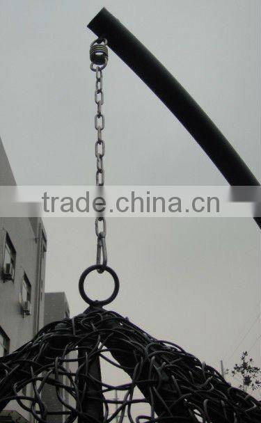 Rattan hanging egg chair