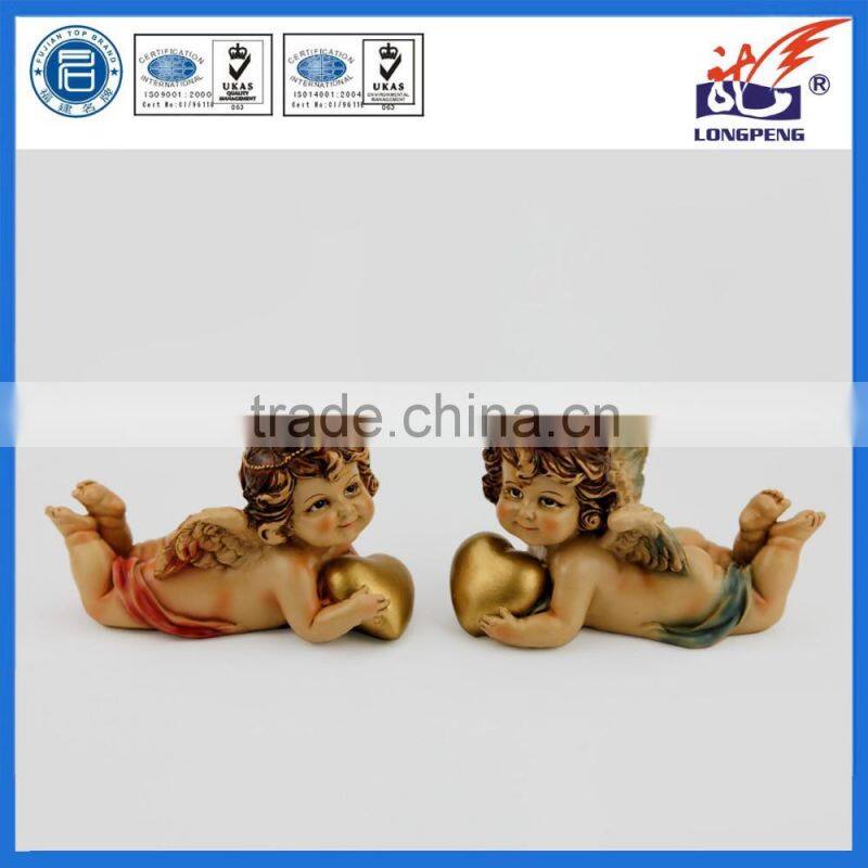 European Relaxed Angel Statue for Home Decor