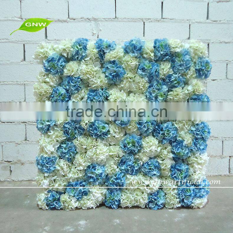 GNW FLW1508-2 Artificial Rose and Hydrangea Blossom Dried Flower Wall for wedding decor
