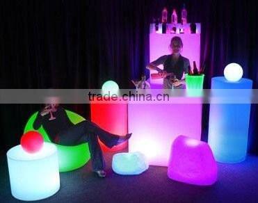 Hot! LED color change plastic small cube shape table light / otobi furniture in bangladesh price furniture