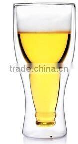 Promotional borosilicate double wall glass cup