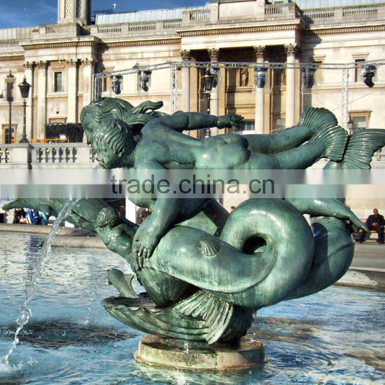 dolphin fountain sculpture