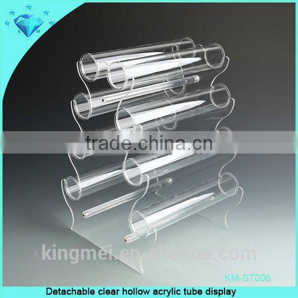 acrylic tube box with cover for jewelry