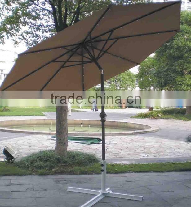 Outdoor Waterproof LED Light Blue Straight UmbrellaCK4001