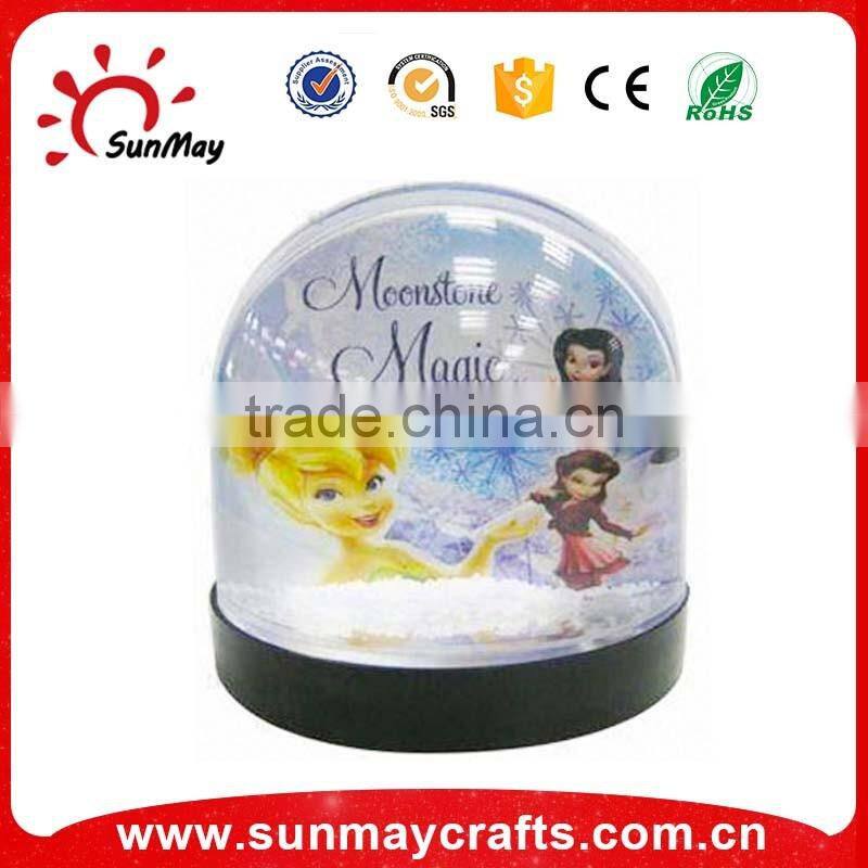 High Quality custom christmas Resin Glass human snow globe with Santa Claus inside