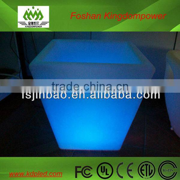 decoration furniture square led plastic office flower pot