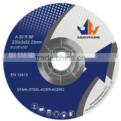 9" 230x2x22.2mmT41-Reinforced Fiber Resin Ultra-thin Cutting off Wheels for Metal