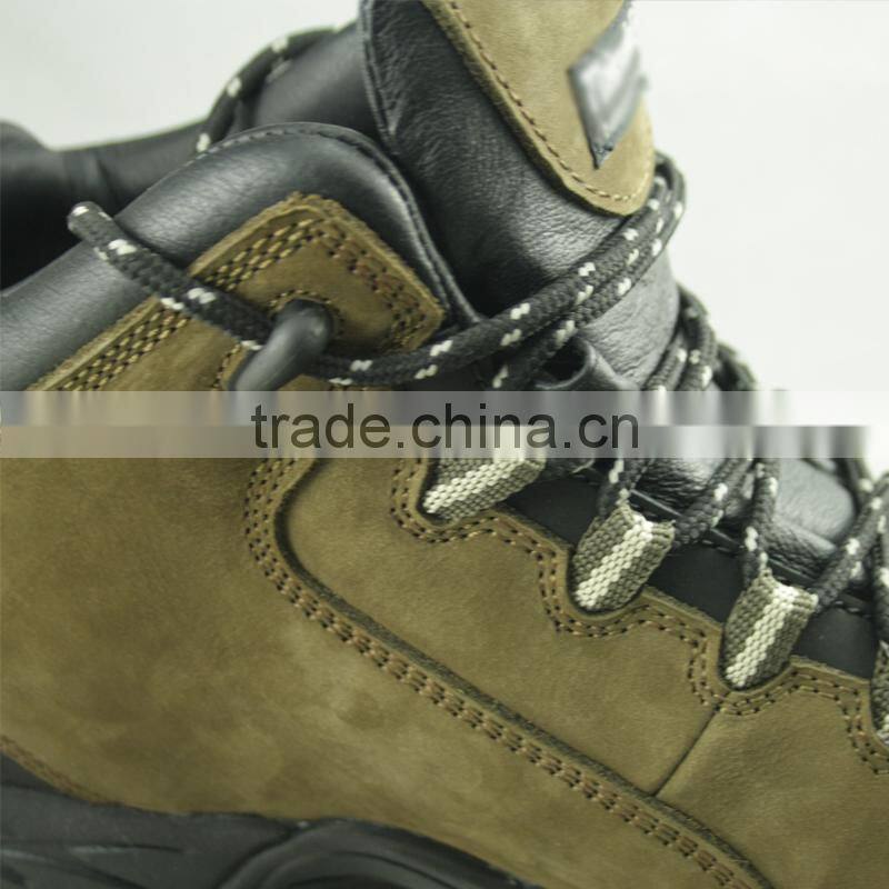 NMSAFETY Nubuck leather boots/Work boots/rubber shoe sole