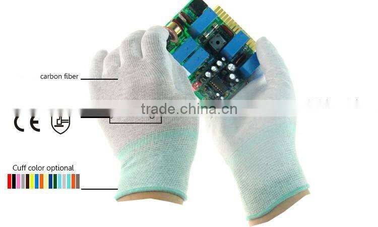 PU Palm Fit Carbon Fiber Antistatic ESD Gloves