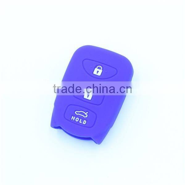 Cheap silicone remote key jackets for hyundai 3 buttons