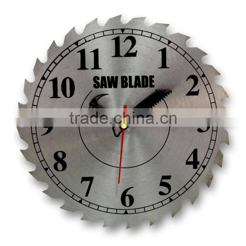 saw blade clock, saw clock