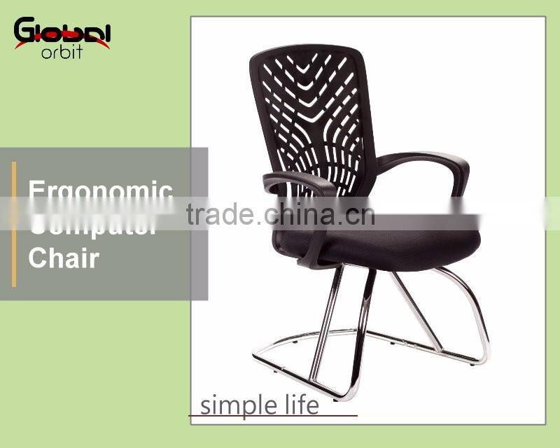 High quality computer chair modern design dining chair with chrome legs