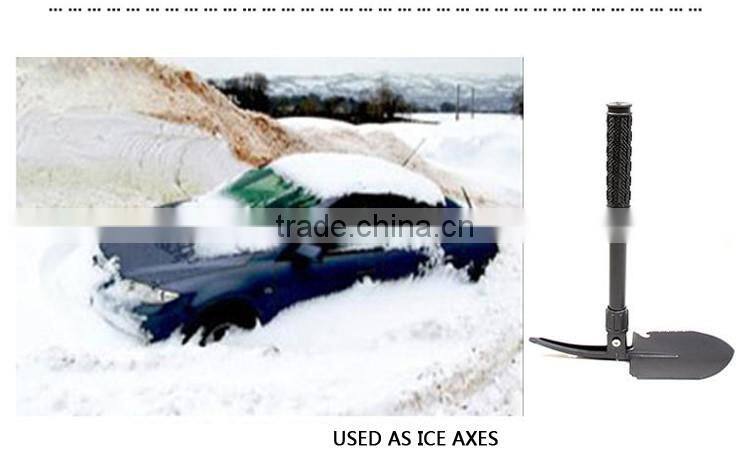 QJ-JS03 Hot Sale Functional Survival Tool Folding Camping Shovel