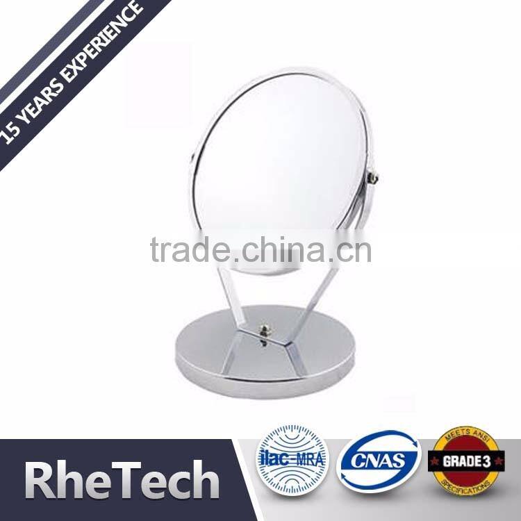Custom Metal Round Double Sides 3X Magnification Desktop Makeup Mirror