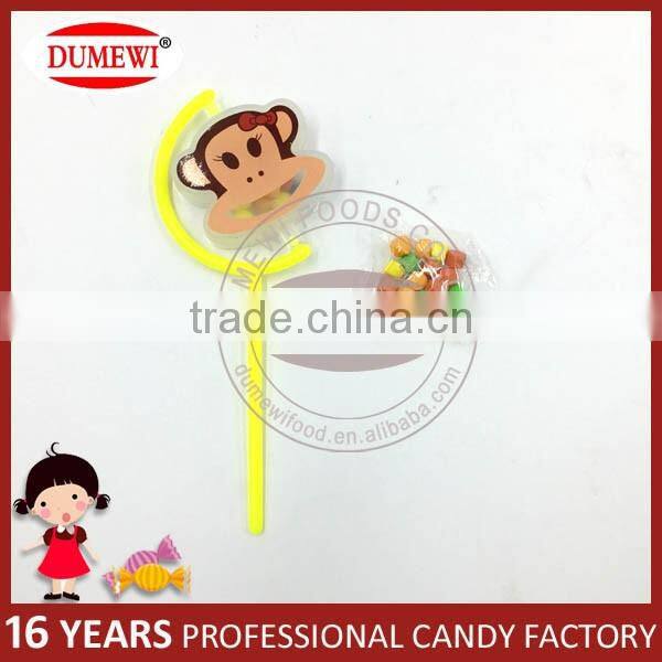 New Item Fruit Monkey Pressed Candy Tablet Candy with Toy