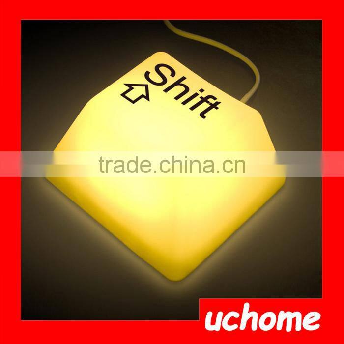 UCHOME Reative Night Light Keyboard Nightlight Lamps Touch Sensor Light Novelty For Baby Bedroom Kid's Gift Lighting