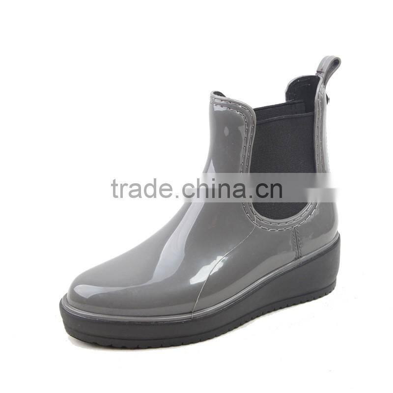 women platfrom rain boots ankel chelsea boots
