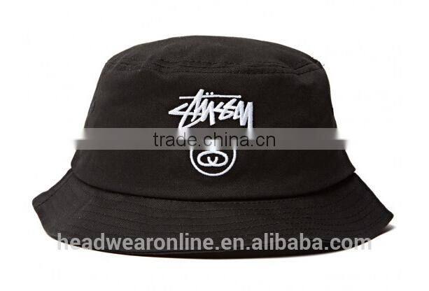 Custom Fashion High Quality Embroidery Bucket Hat of 100%cotton