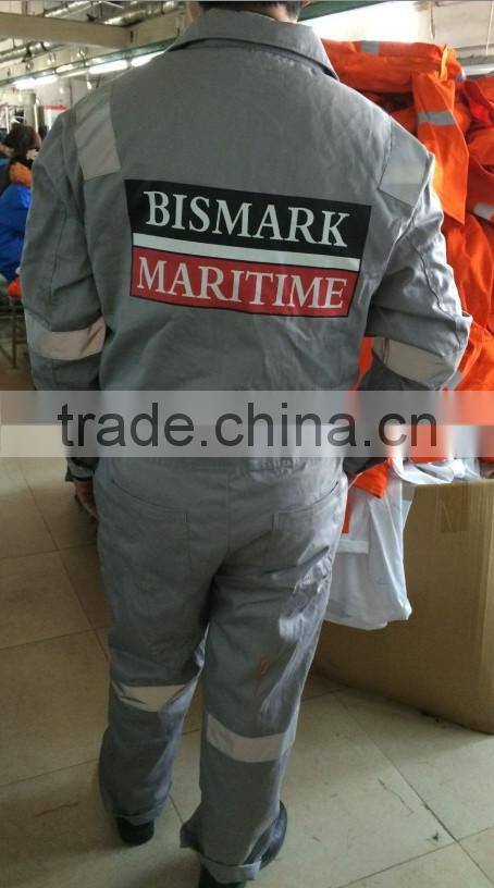 Hi Vis Reflective 100%Cotton Safety Prime Captain Coverall with custom logo
