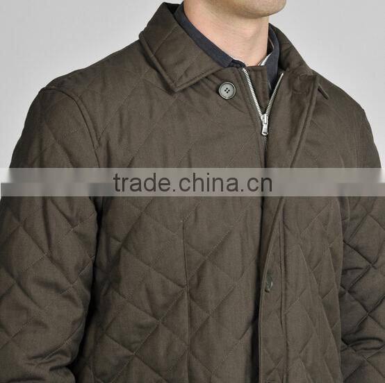 Men's Full-Length Belted Raincoat Jacket