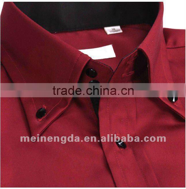 big cuff ,collar dress shirt for men