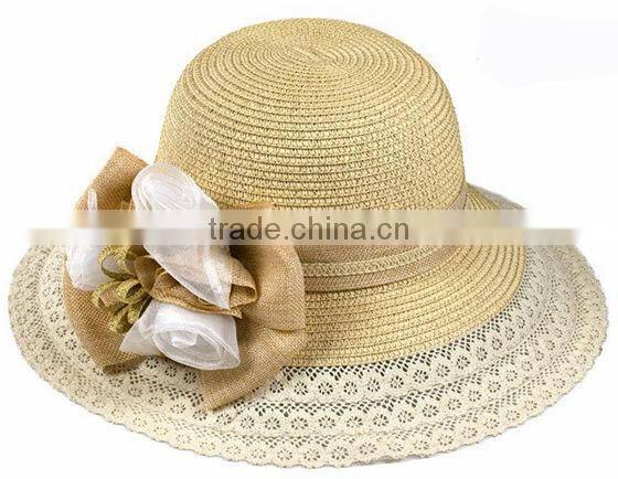 Fashion church ladies straw hats,mexican straw hats