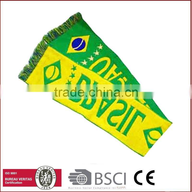 Jacquard knitted and polyester fabrica football Scarf
