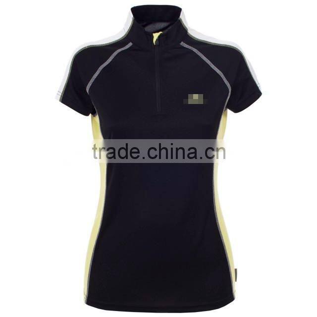 tailwind women's quick drying half zip neck sports t-shirt