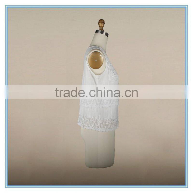 Fashion White Lace Camisole Sexy Sleeveless Tube Top Photos For Ladies