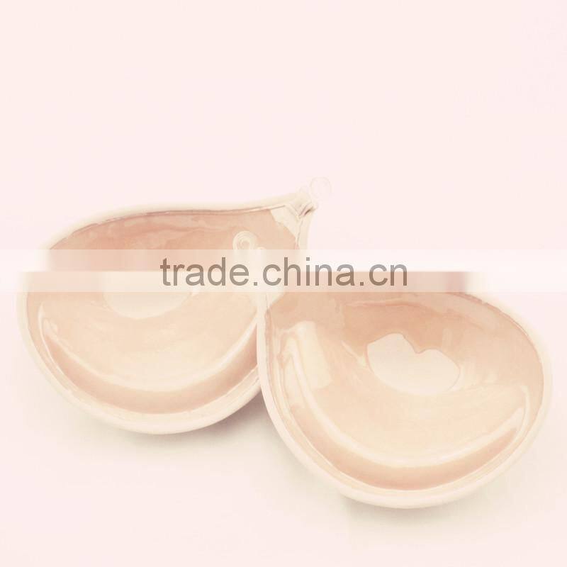 Sexy seamless self adhensive invisible lace bra