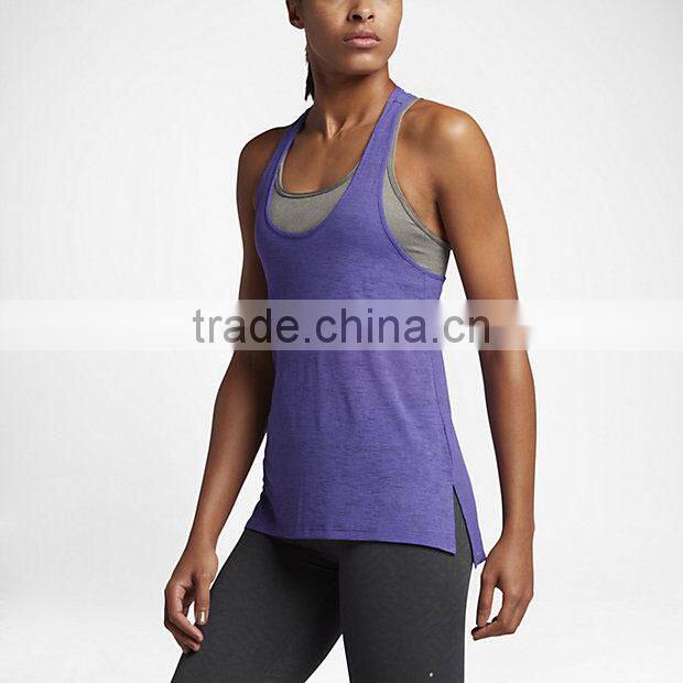 MGOO Lastest Design Low Cut Running Tank Top Women Lightweight Dri-fit Racer Back Singlet