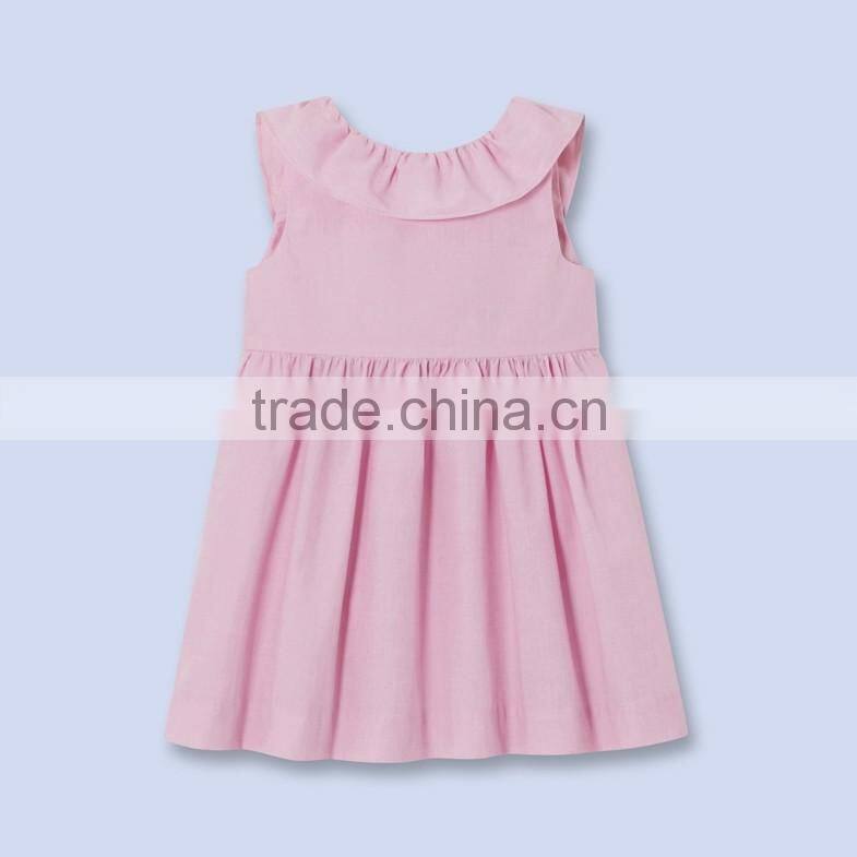 CPSIA Baby Frock Design Pink Striped Birthday Baby Dresses
