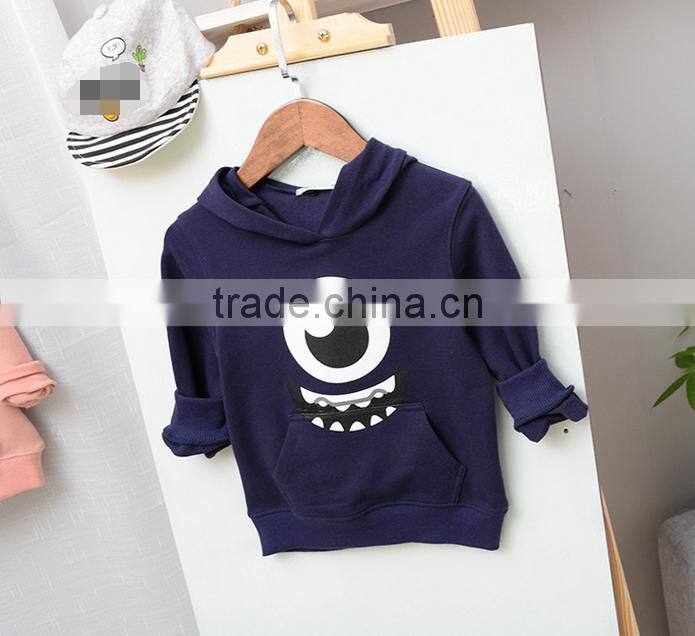 YE5216 Autumn 2017 children clothing cotton long-sleeved children hooded coat