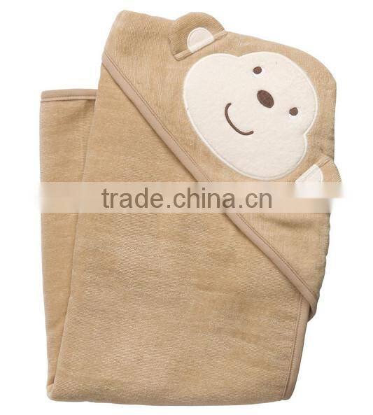China supplier applique cotton terry swaddle baby blanket organic knitted baby blanket