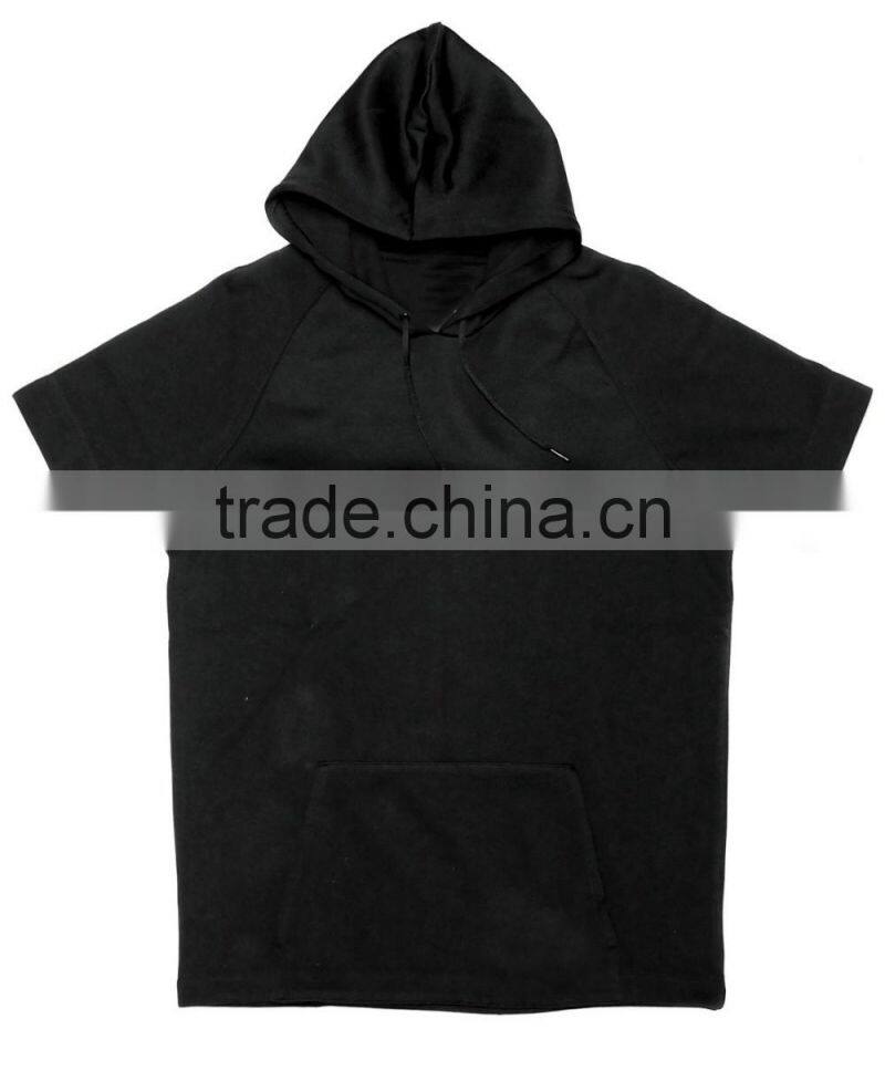 high quality mens casual short sleeve hoodies