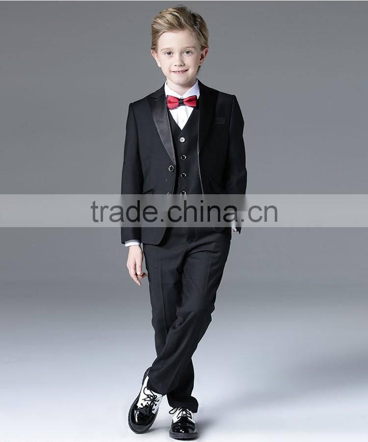 ELPA NXB0042 fancy designer 3 piece wholesale black kids suit