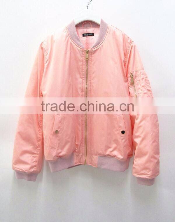 Runwaylover Spring outerwear waterproof black short baseball coats women bomber jacket