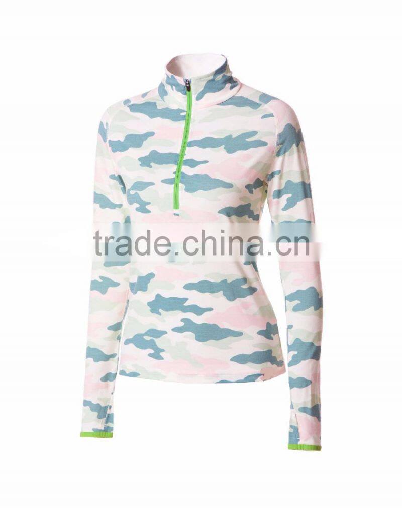 Womens Long Sleeve Casual Fitness Weae Zipper Jacket sweatshirt Without Hood