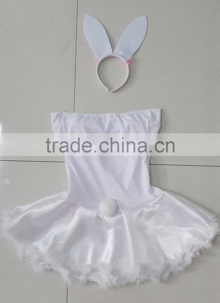 factory sales 2015 new style white color easter bunny costume set adult size photos of costumes bunny