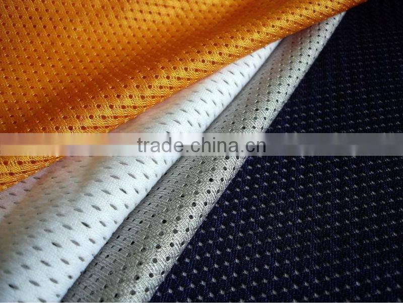 100% polyester knitted eyelet 75d/36f 58/60'' dyed,135gsm