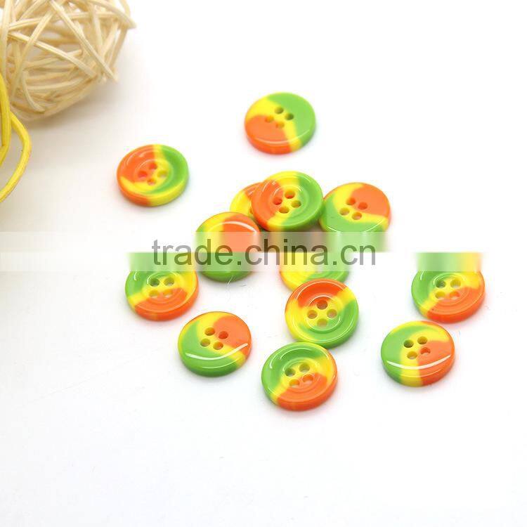 High Quality Three Color 2-Holes 13mm Fatback Designer Shirt Buttons