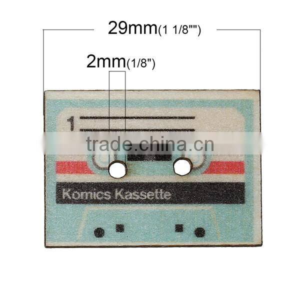 Wholesale diy cute wooden craft button