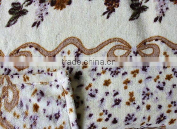 Hot Sell Jacquard Coral Fleece Blanket for Bed & Sofa