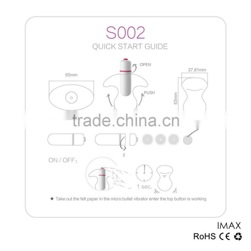 Multi Speed Mini Bullet Vibrator Vibrating Anal Plug Sex Toy