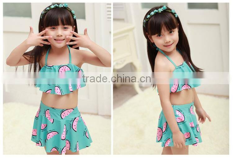 Lovely girl super bikini swimwear beautiful little children girl bikini swimwear